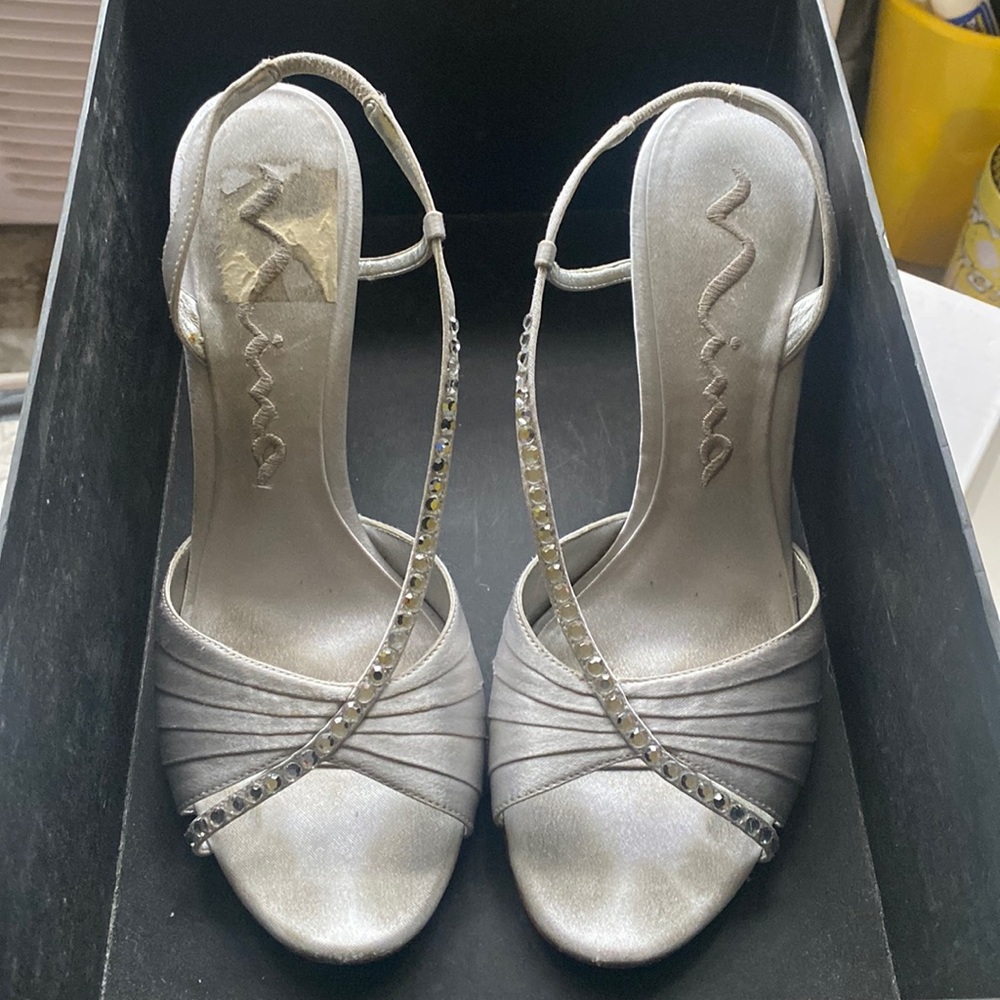 Used Mia high heels for prom or party size 8